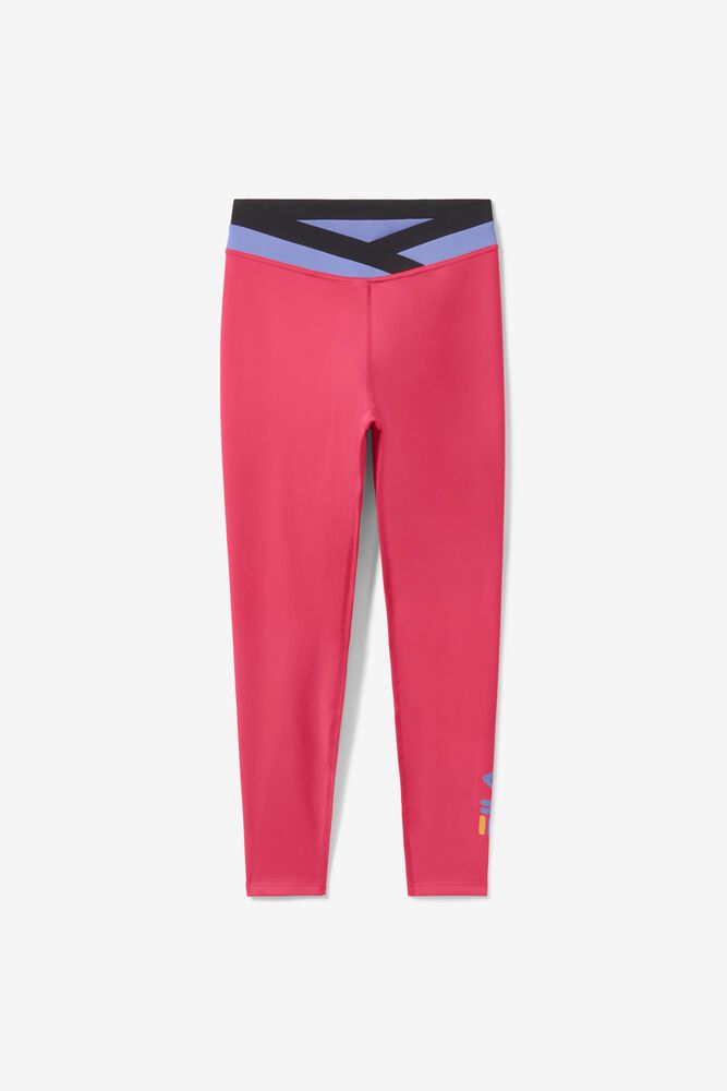 Fila Peerless 7/8 Legging Pants Pink - Womens - 67923QDMB